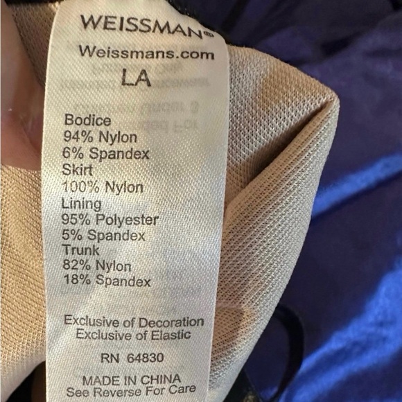 Weissman Beige and Black Dance Costume - Picture 6 of 11